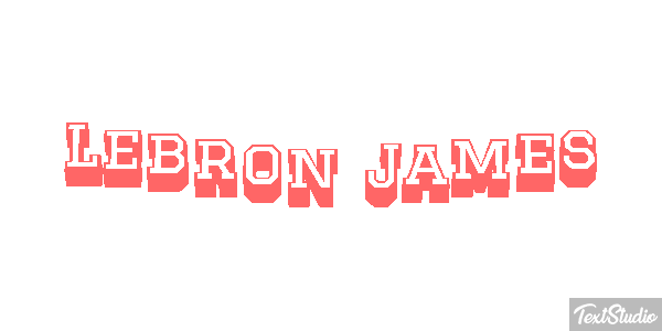 Lebron James Effetto testo