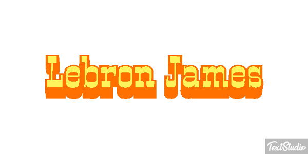 Lebron James Effetto testo
