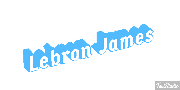 Lebron James Effetto testo