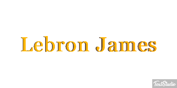 Lebron James Effetto testo