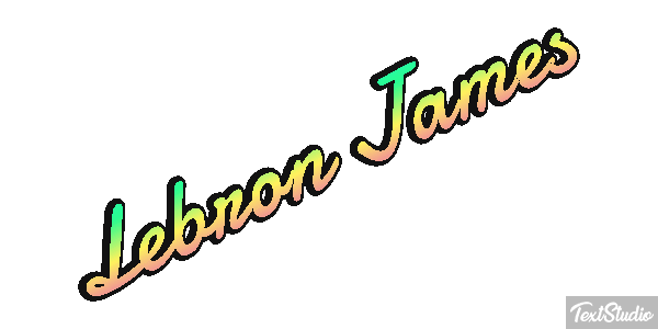 Lebron James Effetto testo