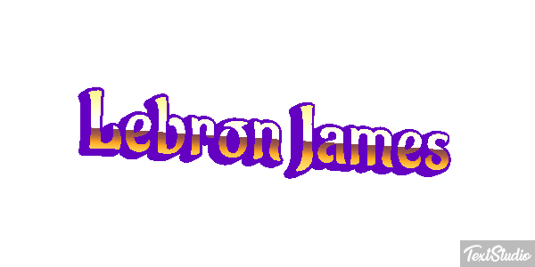 Lebron James Effetto testo