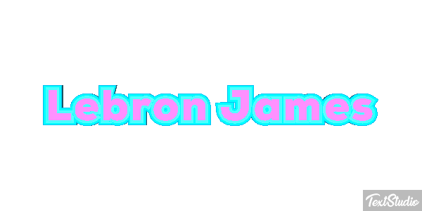 Lebron James Effetto testo
