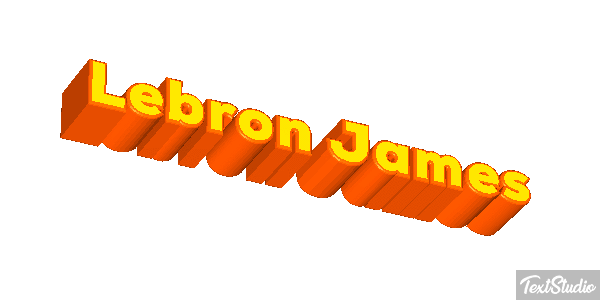 Lebron James Effetto testo