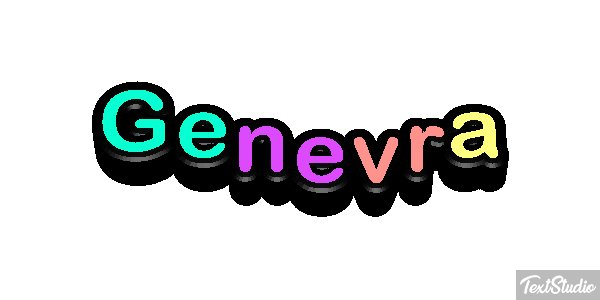 Genevra Text effect