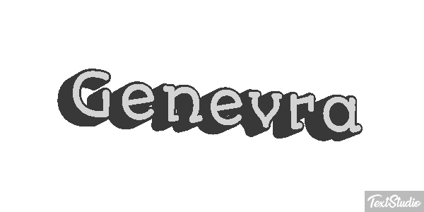 Genevra Text effect