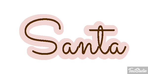 Santa Effet de texte