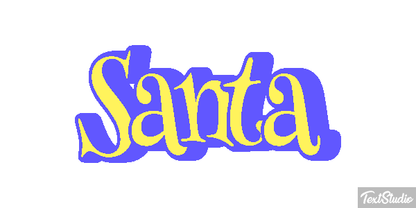 Santa Effet de texte