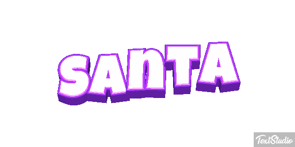 Santa Effet de texte