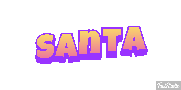 Santa Effet de texte