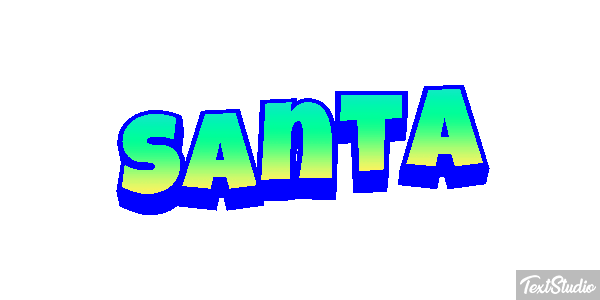 Santa Effet de texte