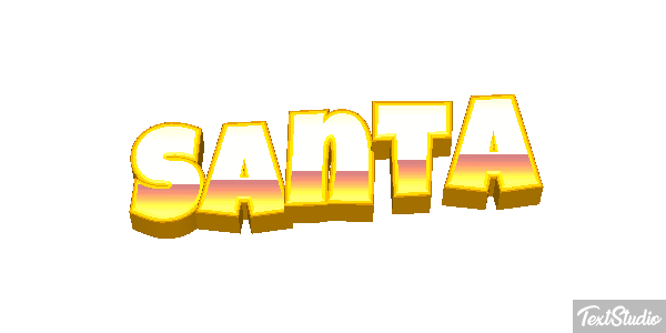 Santa Effet de texte