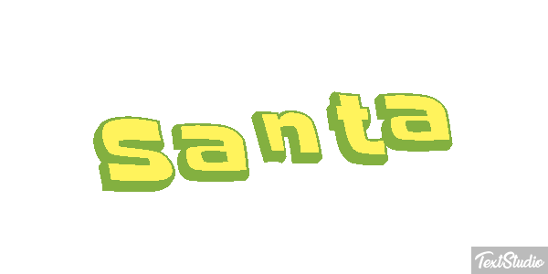 Santa Effet de texte