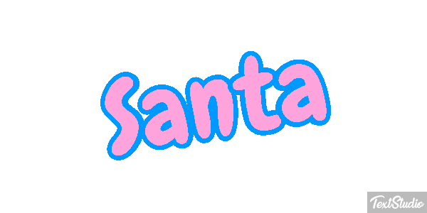 Santa Effet de texte