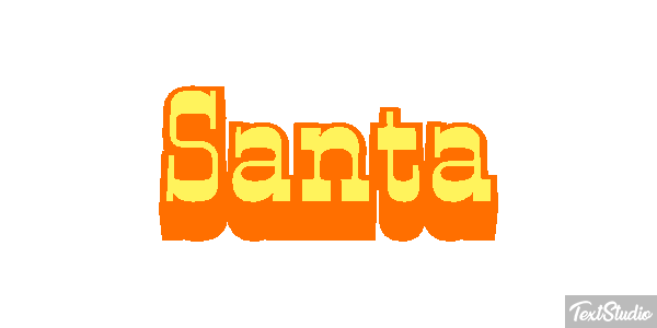 Santa Effet de texte