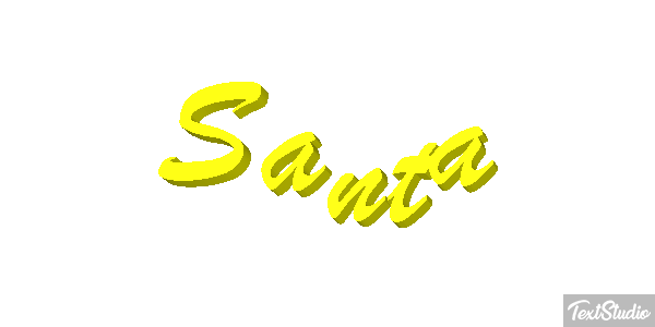 Santa Effet de texte
