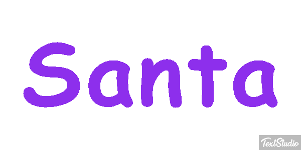 Santa Effet de texte
