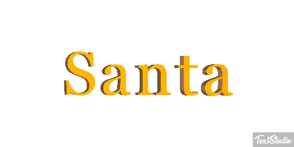 Santa Effet de texte