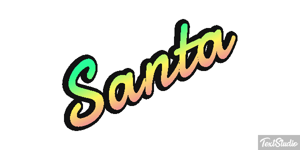 Santa Effet de texte