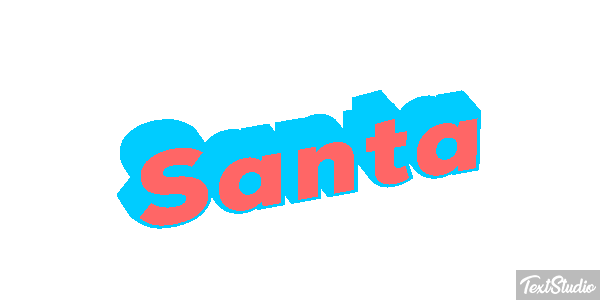 Santa Effet de texte