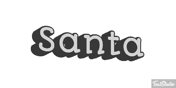 Santa Effet de texte