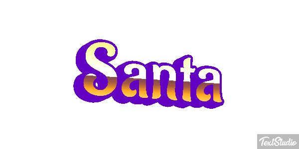 Santa Effet de texte