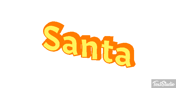 Santa Effet de texte