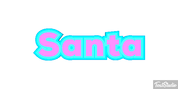 Santa Effet de texte