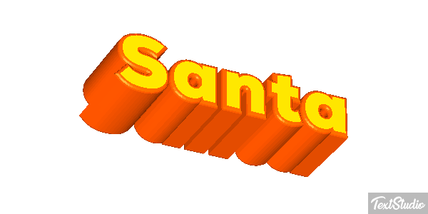 Santa Effet de texte