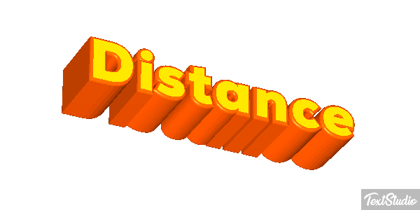 Distance Текстовый эффект
