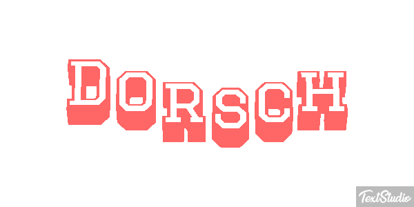 Dorsch Текстовый эффект