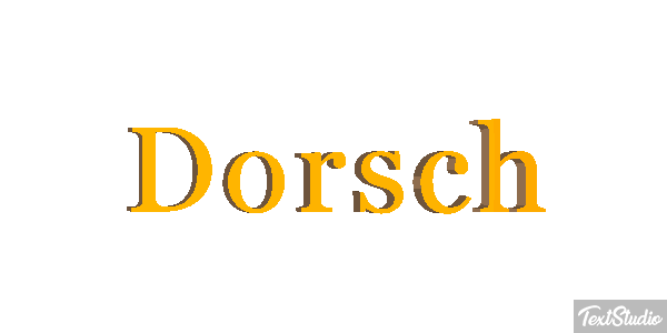 Dorsch Текстовый эффект