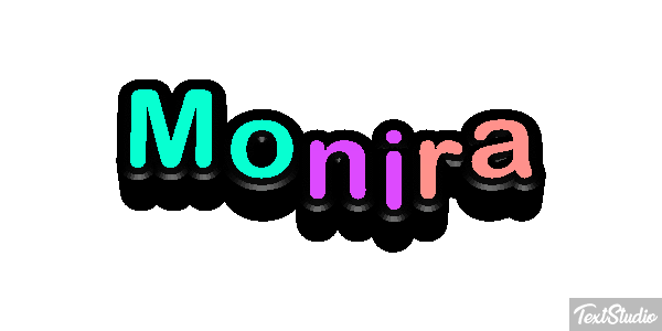 Monira Текстовый эффект