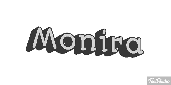 Monira Текстовый эффект