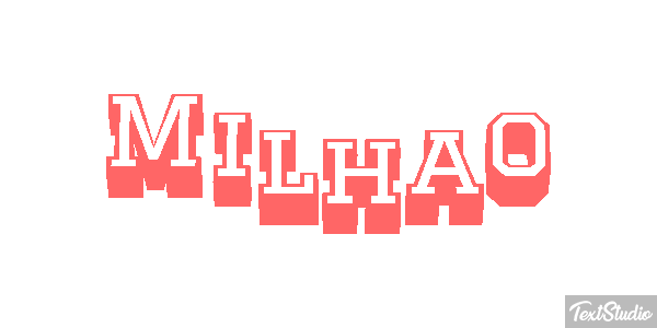 Milhão Effet de texte
