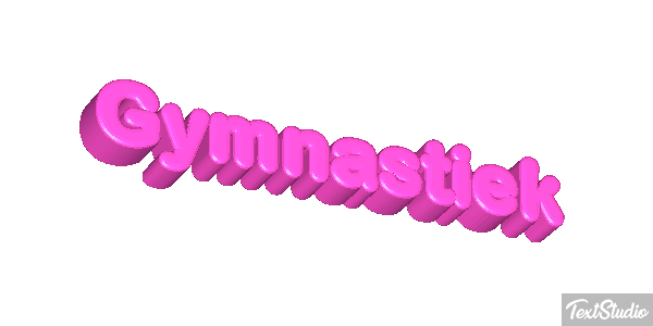 Gymnastiek Tekst effect