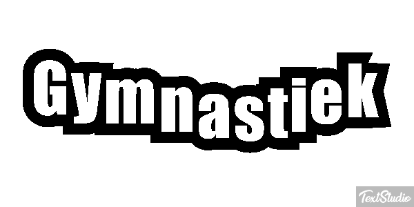 Gymnastiek Tekst effect