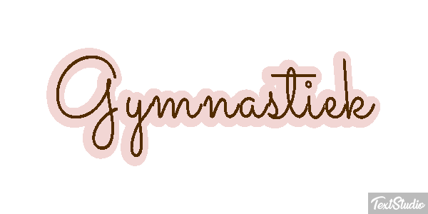 Gymnastiek Tekst effect