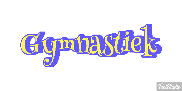 Gymnastiek Tekst effect