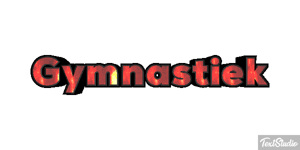 Gymnastiek Tekst effect