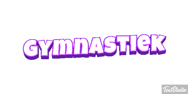 Gymnastiek Tekst effect