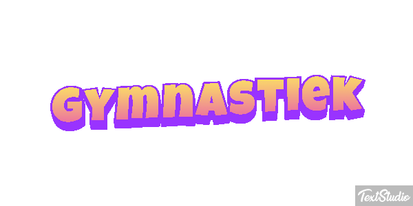 Gymnastiek Tekst effect