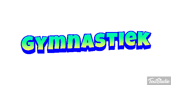 Gymnastiek Tekst effect