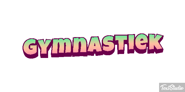 Gymnastiek Tekst effect