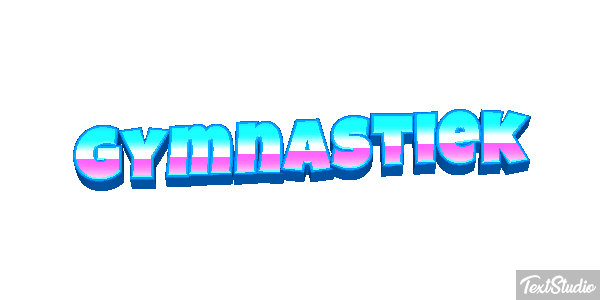 Gymnastiek Tekst effect