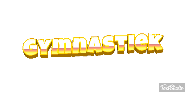 Gymnastiek Tekst effect