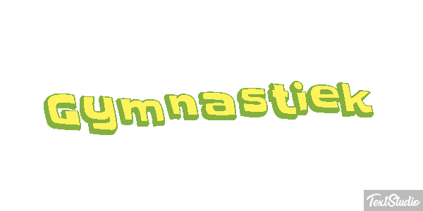 Gymnastiek Tekst effect