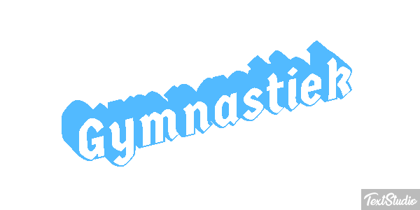 Gymnastiek Tekst effect