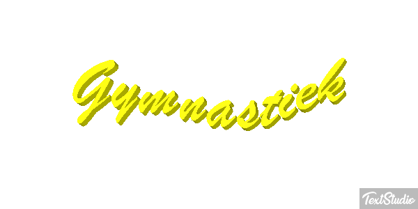 Gymnastiek Tekst effect