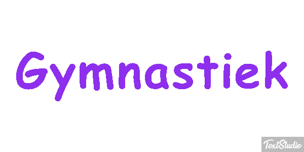 Gymnastiek Tekst effect